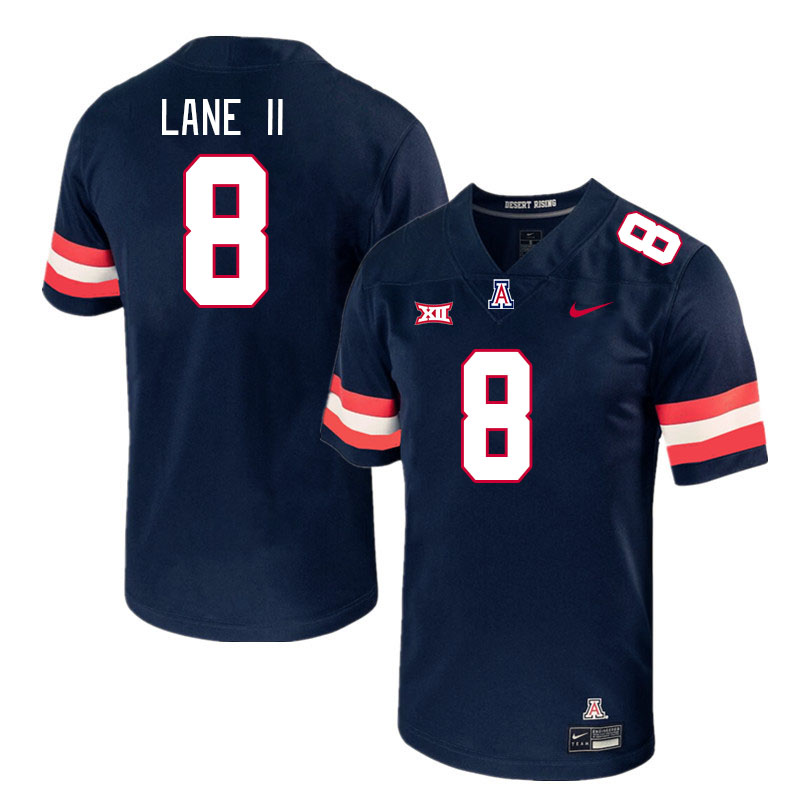 Men #8 Sterling Lane II Arizona Wildcats Big 12 Conference College Football Jerseys Stitched-Navy